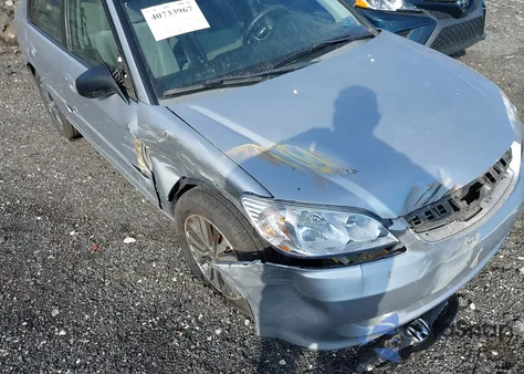 2005 Honda Civic Lx z USA, uszkodzony, nr VIN 2HGES16595H588719